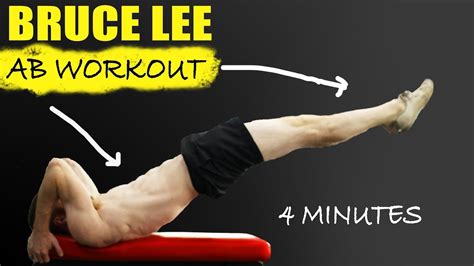 Bruce Lee AB Workout - 4 Minutes (INTENSE!!) - YouTube