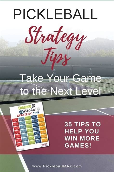 Pickleball Strategy Tips PDF (Instant Download) | Pickleball ...