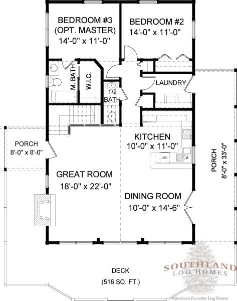 Rockbridge - Plans & Information | Southland Log Homes