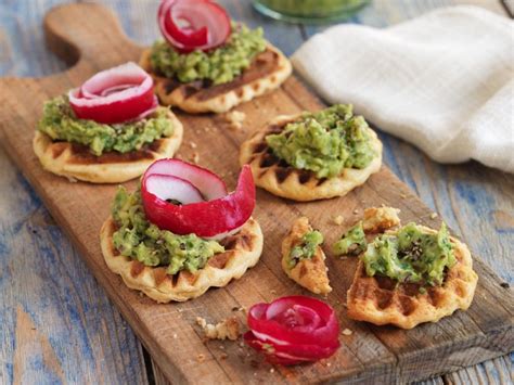 Mini Waffles with Avocado Cream recipe | Eat Smarter USA