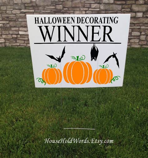 Halloween Sign Halloween Yard Sign Halloween Decorating | Etsy