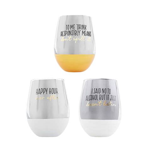 Stemless Wine Glass & Chiller Set by Mudpie