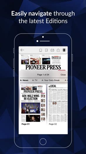 Pioneer Press e-Edition for iPhone - APP DOWNLOAD