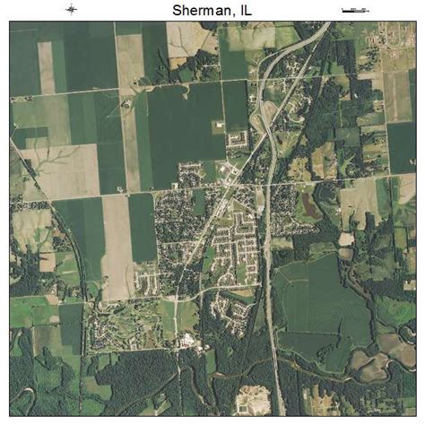 Aerial Photography Map of Sherman, IL Illinois