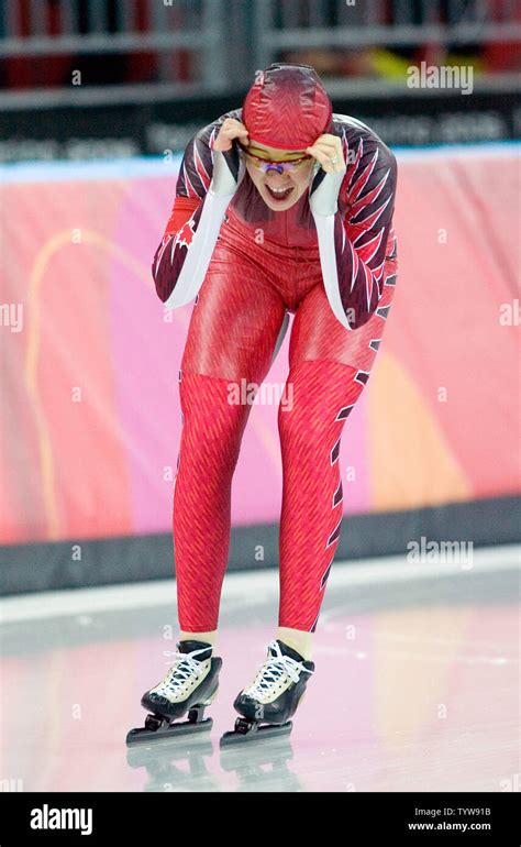 Clara Hughes of Canada wins gold in the women's 5000m speed skating at ...