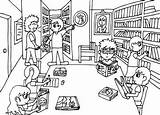 Librarian Coloring Stock Illustrations – 76  sketch template