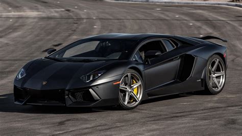 Lamborghini Aventador Matte Black Wallpaper