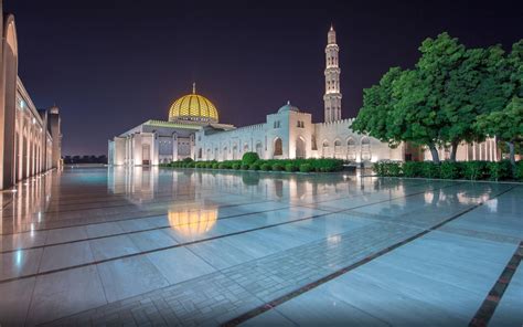 Sultan Qaboos Grand Mosque Oman HD Wallpaper 3840×2400 for Desktop and ...