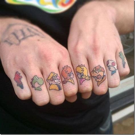 Tattoos of tremendous mario bros | Mario tattoo, Mario bros, Tattoos