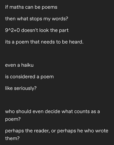 a poem, perchance? : r/CuratedTumblr