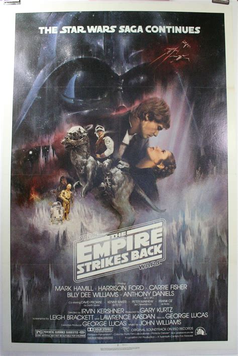 EMPIRE STRIKES BACK, Original Star Wars Movie Poster - Original Vintage ...