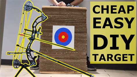 EASY DIY Cardboard Archery Target - ALMOST FREE!!! - YouTube