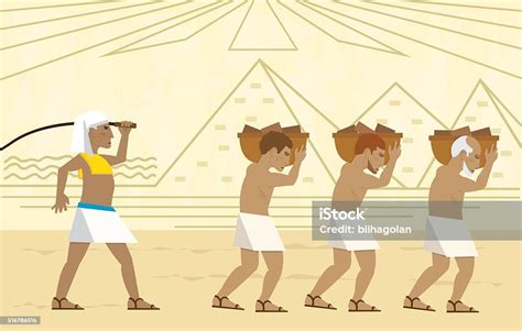 Slaves In Egypt Stock Illustration - Download Image Now - Slavery, Passover, Judaism - iStock