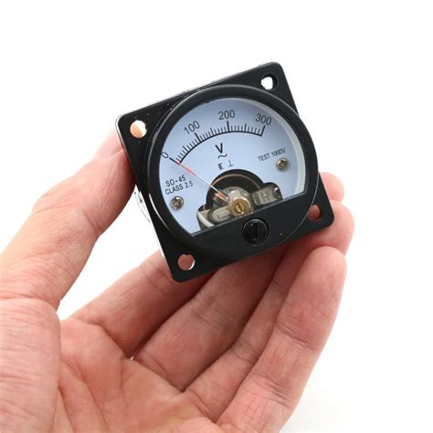 1 * Voltmeter SO 45 AC 0 300V Round Analog Dial Panel Meter Voltmeter ...