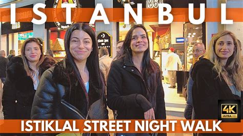 ISTANBUL TURKEY 2022 ISTIKLAL STREET,TAKSIM SQUARE NIGHTLIFE 16 DECEMBER WALKING TOUR | 4K UHD ...