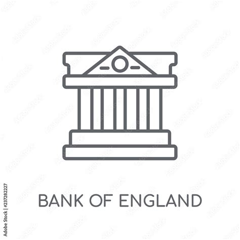 Bank of England linear icon. Modern outline Bank of England logo ...