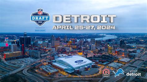 Dates announced for 2024 NFL Draft presented by Bud Light in Detroit