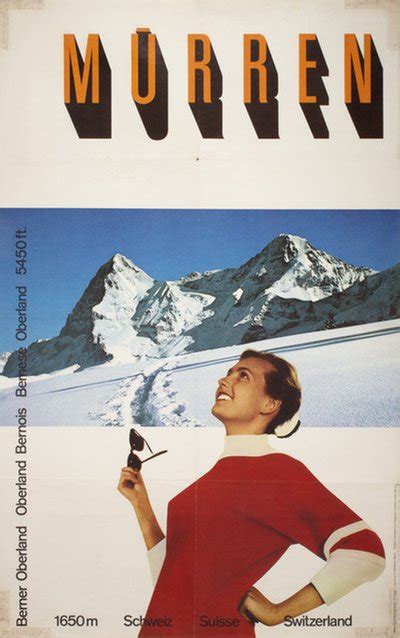 Original vintage poster: Mürren Berner Oberland Oberland Bernois ...