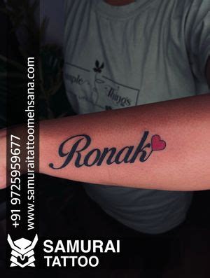 Tattoo uploaded by Vipul Chaudhary • Ronak name tattoo | Ronak tattoo ...