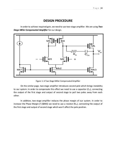 Operational Amplifier Design