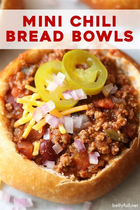 Mini Bread Bowl Chili - Belly Full