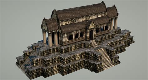 3d library angkor wat model