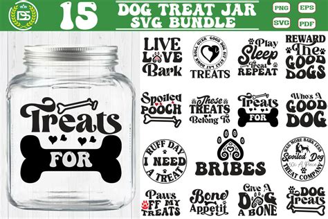 Dog Treat Jar SVG Bundle, Dog Treats Con Graphic by Design Dynamo Gallery · Creative Fabrica