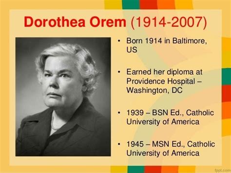 Dorothea Orem (American Nursing Theorist) ~ Bio Wiki | Photos | Videos