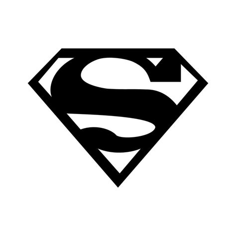 Superman S black Logo vector free download 20109207 Vector Art at Vecteezy