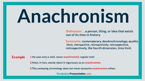 an image of anachronism with the words