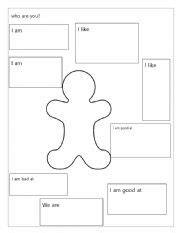 Personal Identity Identity Worksheet