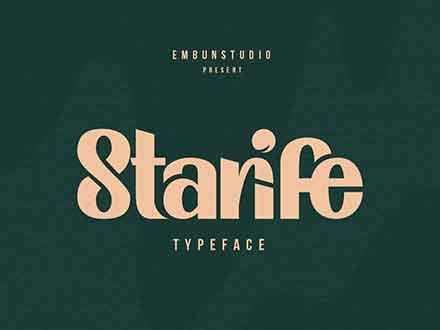 Starife Display Font