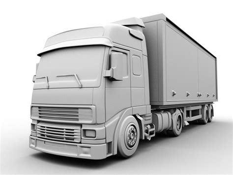 Freightliner Box Truck 3d Model Maya Files - Free Download