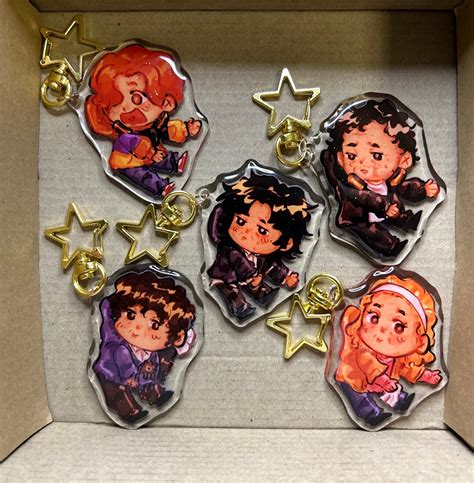 PRE ORDER: Takin' Over the Asylum Character Acrylic Resin Keychains original Art - Etsy