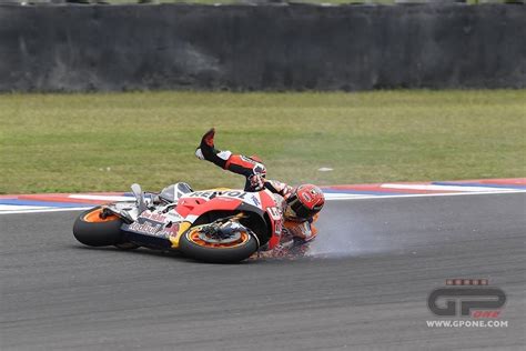 MotoGP, The crash of Marc Marquez in Argentina | GPone.com