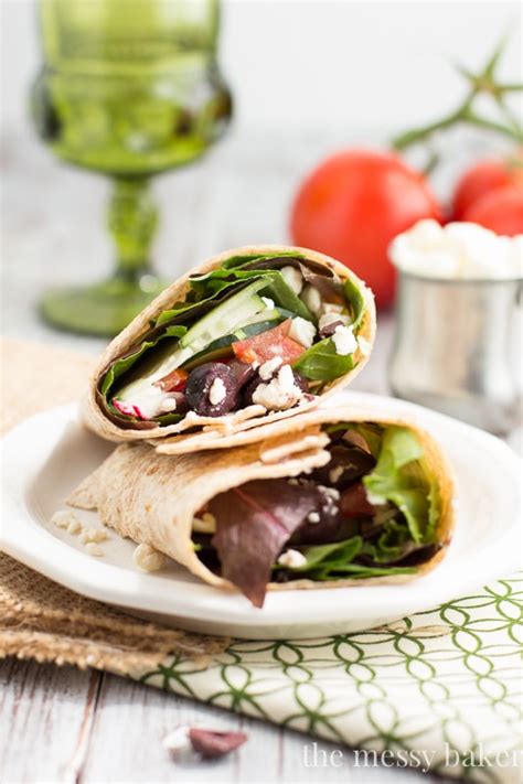 Greek Salad Wrap - One Sweet Mess