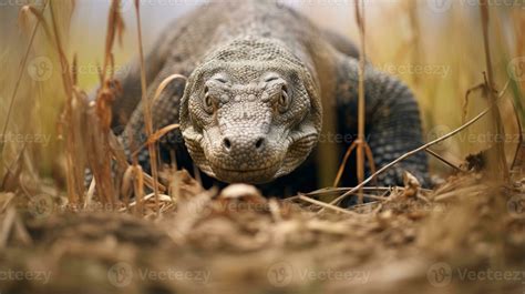 Komodo dragon hidden predator photography grass national geographic style documentary wallpaper ...