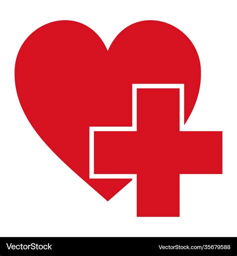 Sign symbol health logo hospital red cross Vector Image