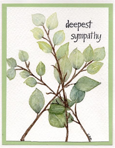 WATERCOLOR … SYMPATHY CARD | Sympathy cards, Watercolor cards ...