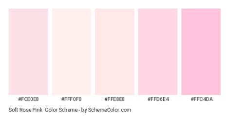 Soft Rose Pink Color Scheme » Monochromatic » SchemeColor.com