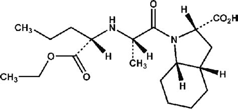 The chemical structure of perindopril erbumine. | Download Scientific Diagram