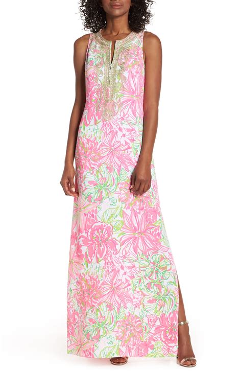 Lilly Pulitzer Lilly Pulitzer Carlotta Maxi Dress in Pink - Lyst