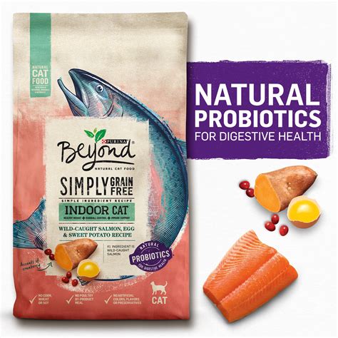 Purina Beyond Grain Free, Natural Dry Cat Food, Simply Indoor Salmon, Egg & Sweet Potato Recipe ...