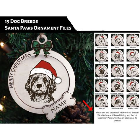 Custom Dog Ornament Santa Paws Dog Breed Expansion Pack 2 - Etsy