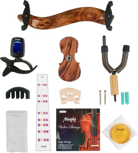 Mugig Violin Accessories Kit,Special Violin Care Kit for All Size of Violin: Amazon.co.uk ...