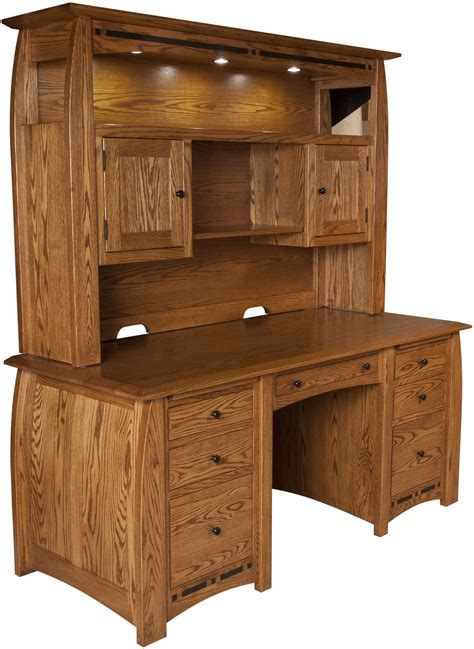 Boulder Creek Amish Desk and Hutch | Solid Hardwood Desk