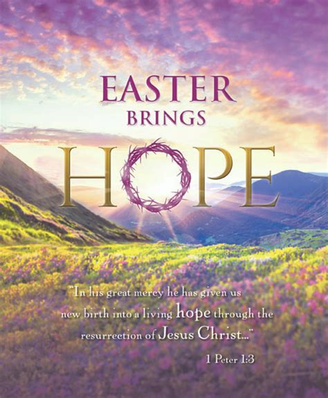 Church Bulletin 14" - Easter - Brings Hope (Pack of 100)