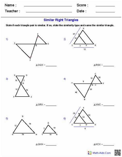 50 Similar Figures Worksheet Answers