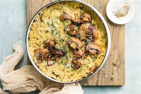 Mushroom Orzo Risotto Recipe - No Spoon Necessary