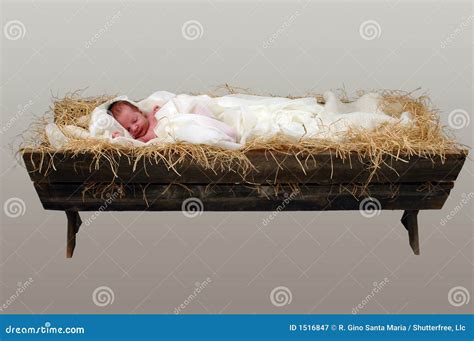 Jesus In A Manger Royalty Free Stock Photography - Image: 1516847